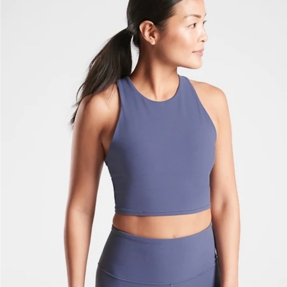 Athleta Conscious Crop Tank Medieval Violet